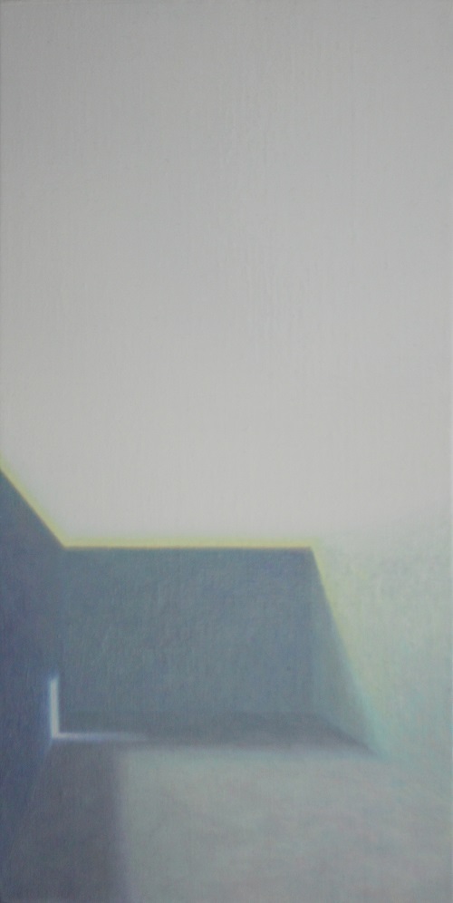 交感系列 64，李英維，布本油畫，40 x 20 cm，2016
