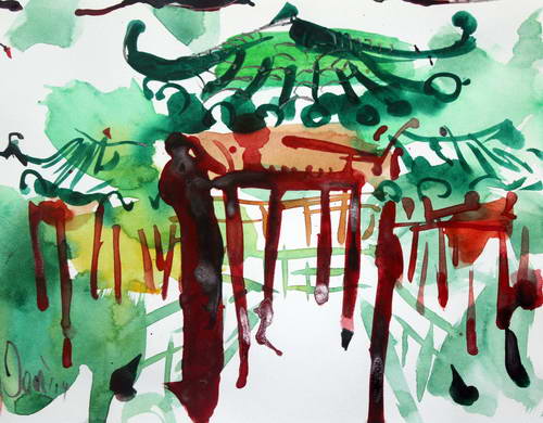 盧廉若公園 19 × 25.5 cm   水性顏料，紙本 2014