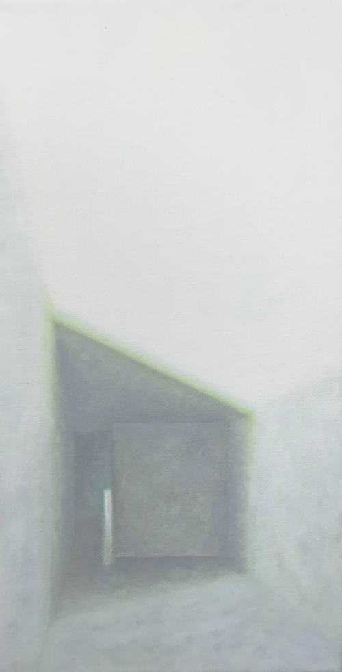 交感系列 39，李英維，40 x 20 cm，布本油畫，2015