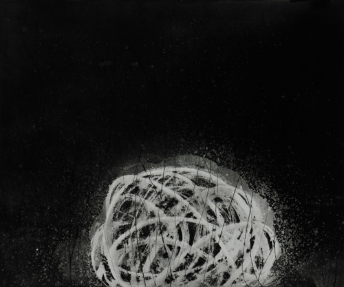看不清的事實，吳麗嫦，50 X 60 cm，銅版畫，2014