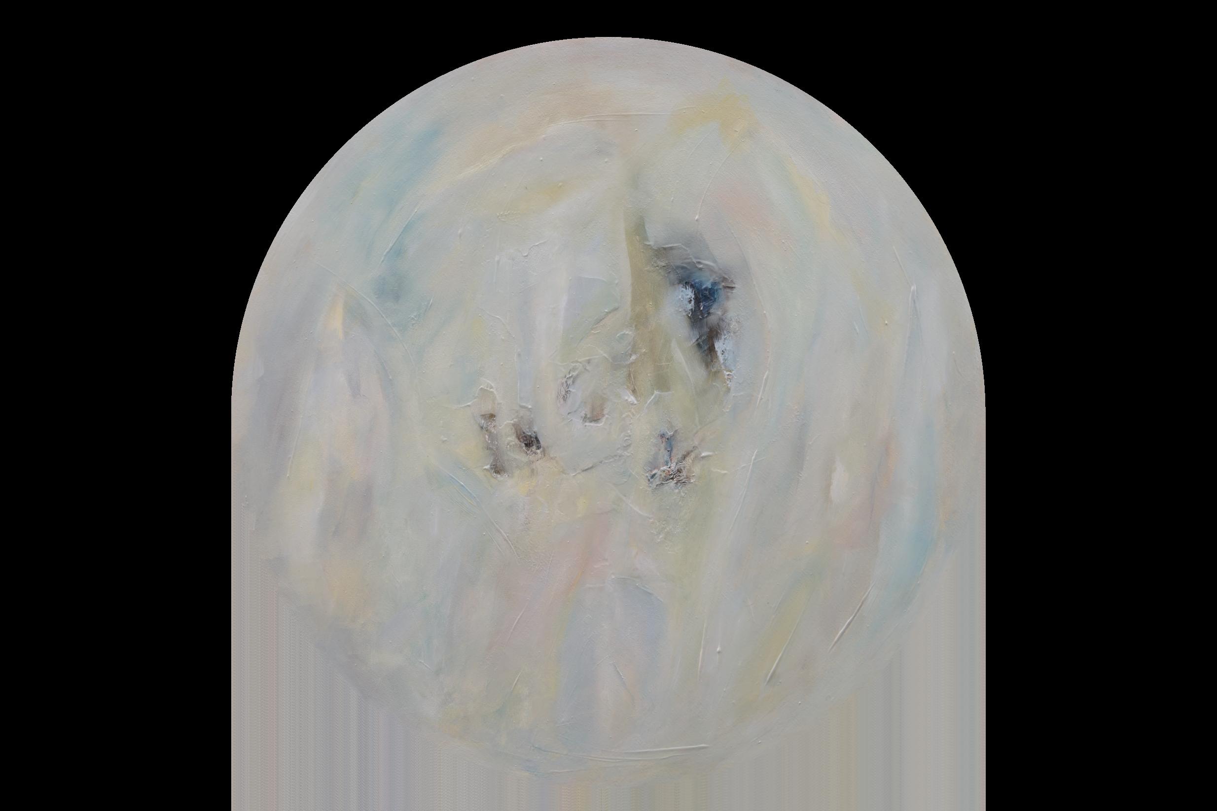 懺悔，蘇侃哲，D=60cm，布本油畫，2014