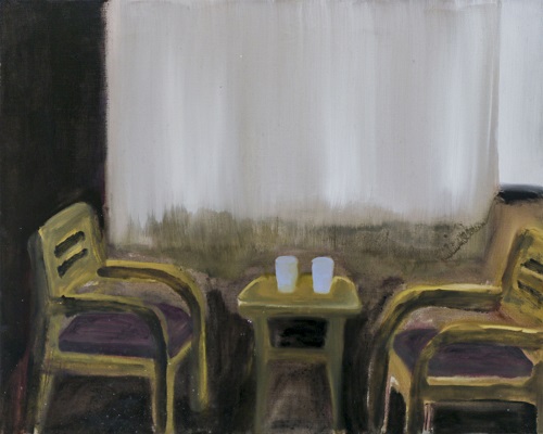 靠窗廉的椅子, 陳慧雯, 24 x 18 inches (61 x 46 cm), 布本油畫, 2017