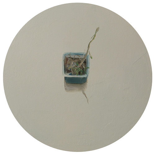 寫花系列 黎小傑 D = 30 cm 布本油畫 2012