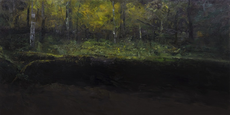 步移景易–36, 100 x 200 cm, 布本油彩, 2019