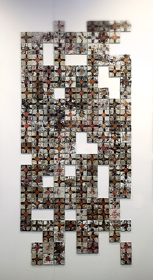 荏苒，黎小傑，10 x 10 cm / 每幅，布本油畫，2016