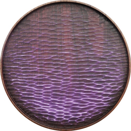 紫海，李植安，D = 28 cm，木、油畫，2021