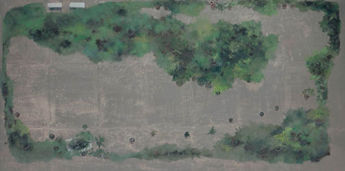 黎小傑   秘密花園  200 x 100 cm  布本油畫 2012