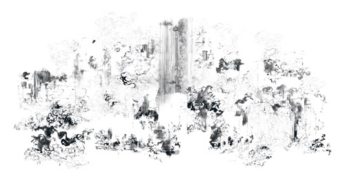 華堅玉 Future Ruins   數碼插畫 75 X 136 cm  2011
