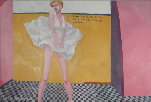瑪麗蓮   80 × 120 cm    布本油畫   2013