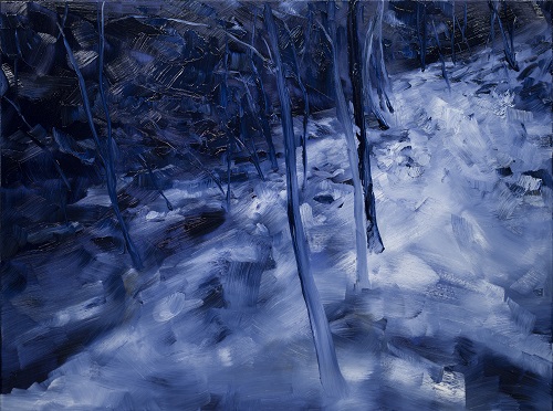 雪林 2, 布本油彩, 60 x 80 cm, 2020