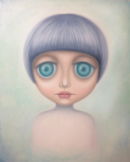 霧霾，翁麗晶，80 x 100 cm，布本油畫，2014