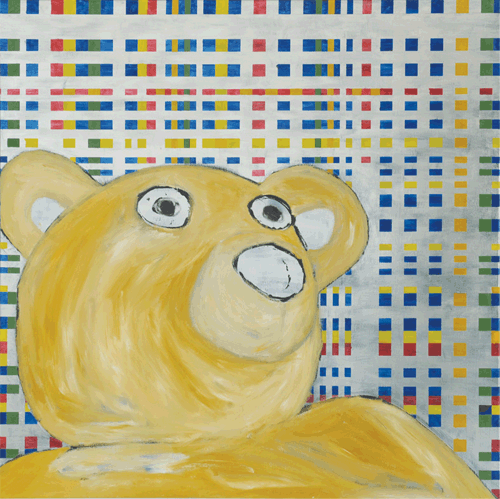 我們是誰？ 若瑟·狄莫 100 x 100 cm  畫布、塑膠彩、油彩 2008
