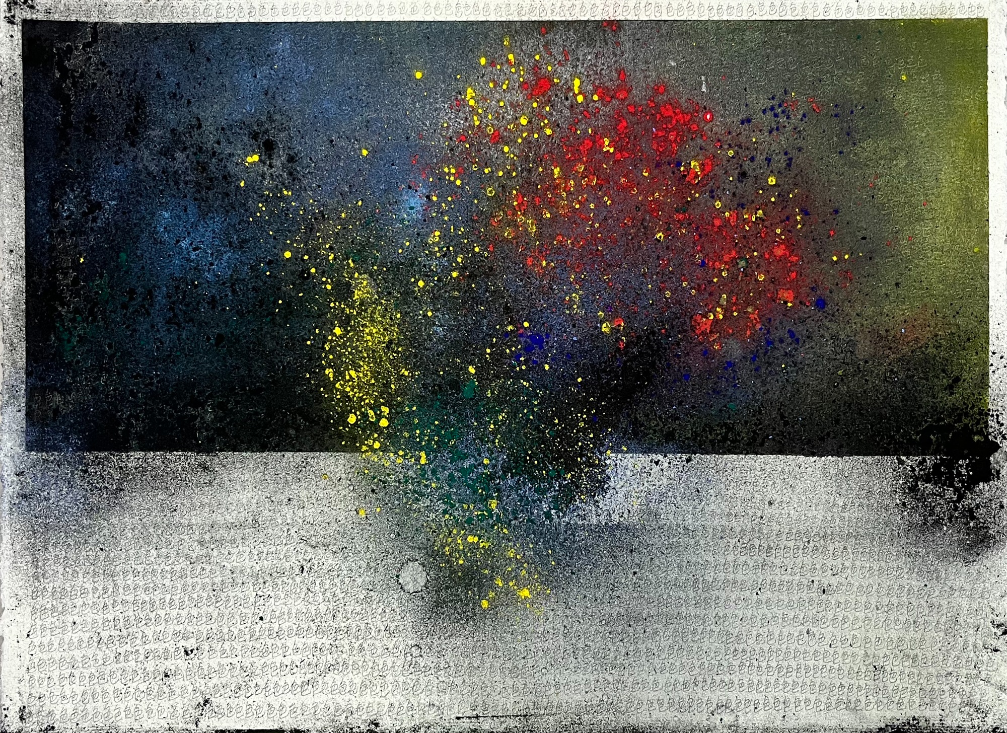 審視-色，張恆豐，紙本鉛筆、木炭、色粉， 57 x 38  cm，2022