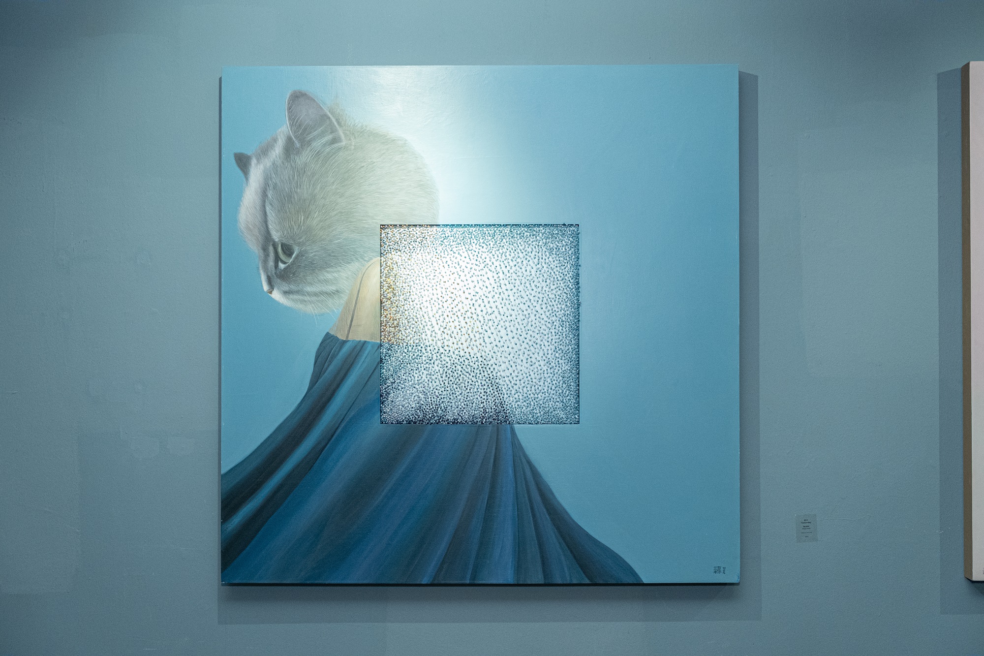 昨天，梁敏婷，複合媒材 ，116.5 x 116.5 cm，2018
